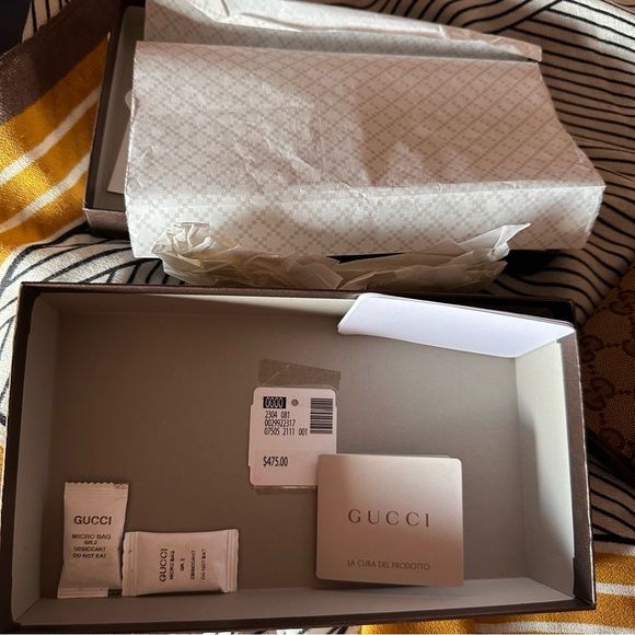 authentic brown Gucci canvas monogram long wallet - Picture 14 of 14